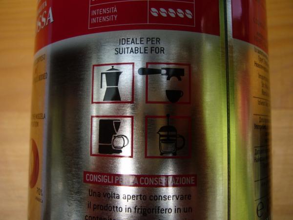 Lavazza - Oualità Rossa tin 250g - ikony